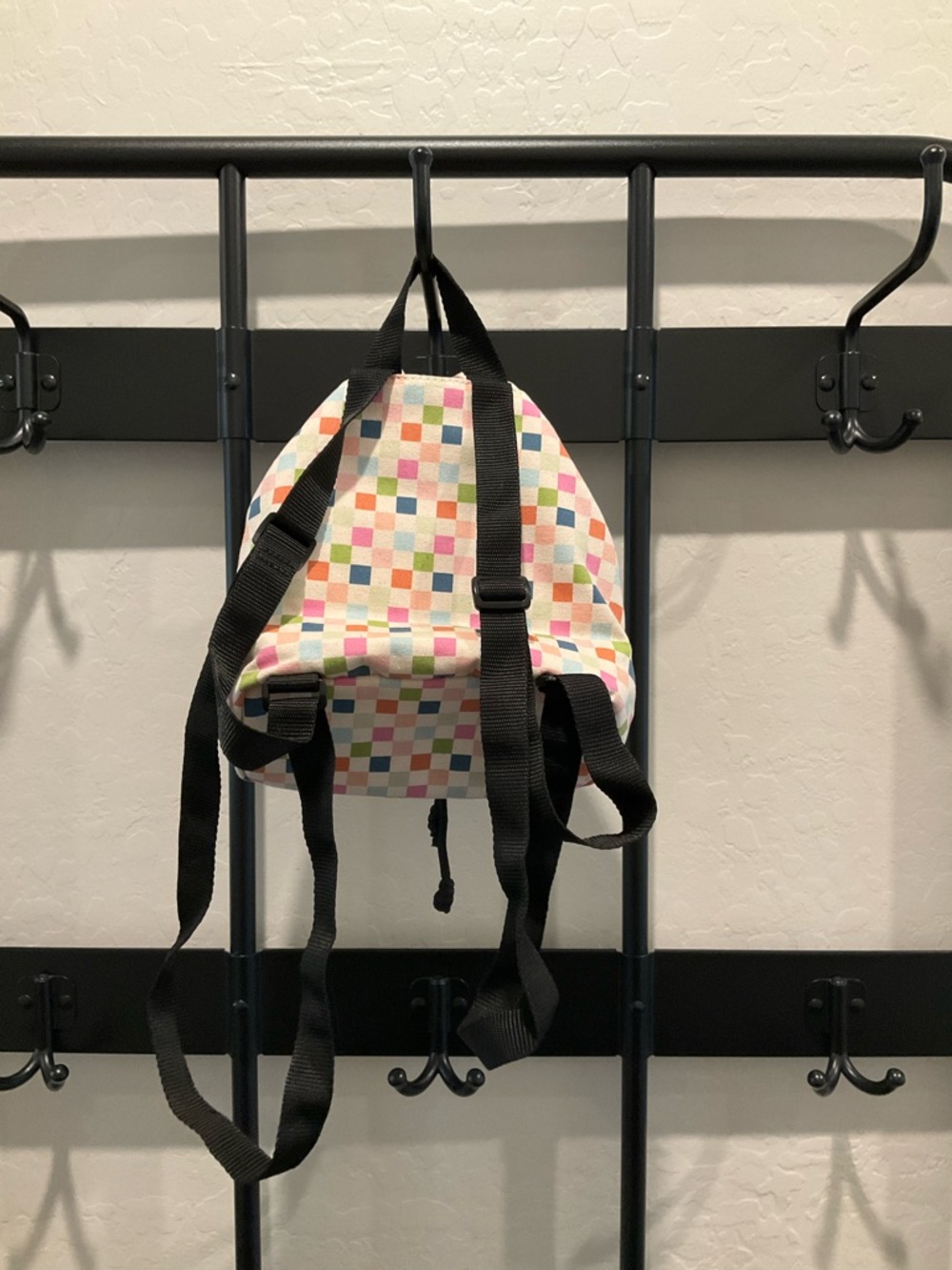 Vans Pastel Multi-Color Checker Mini Drawstring Backpack - Picture 3 of 3